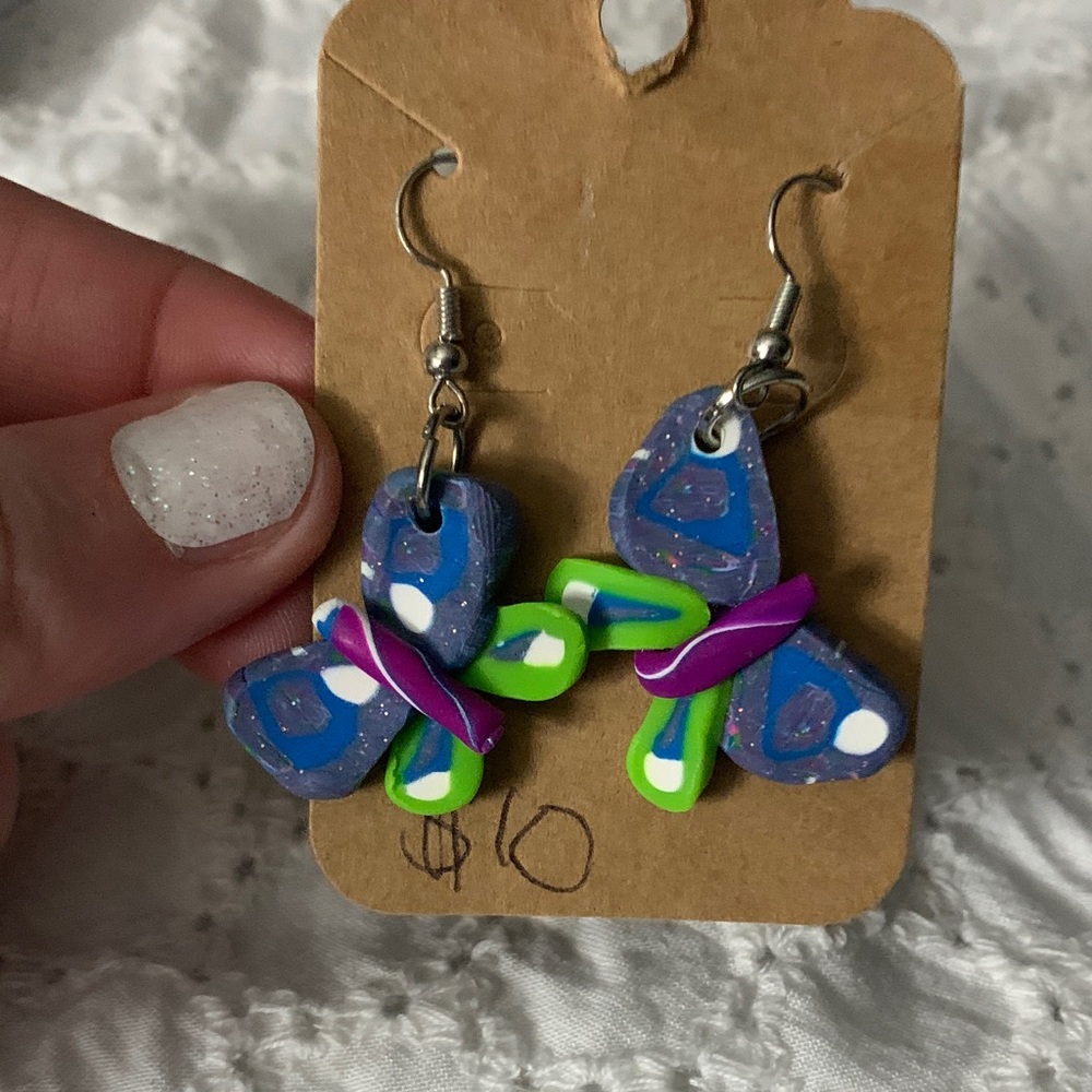 Colorful Butterfly Earrings